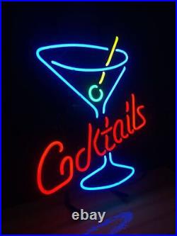 16 Cocktail Cup Neon Sign Boutique Decor Vintage Style Beer Store Wall Gift