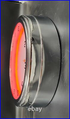 16 RCA Radio Vintage Look Sign Red Neon Clock Man Cave Garage Bar Shop