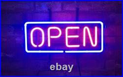 16x8 Red OPEN Neon Light Wall Pub Neon Sign Artwork Gift Custom Vintage Style