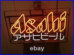 17 Asahi Real Glass Neon Light Sign Glass Vintage Artwork Gift Neon Wall Sign