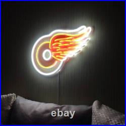 17x12 Detroit Red Wings Flex LED Neon Sign Party Gift Vintage Bar Décor Poster