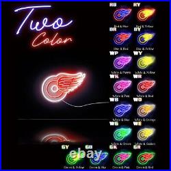 17x12 Detroit Red Wings Flex LED Neon Sign Party Gift Vintage Bar Décor Poster