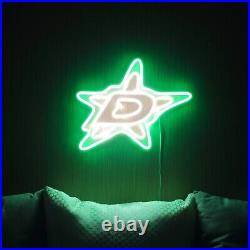 17x14 Dallas Stars Flex LED Neon Sign Party Gift Club Vintage Bar Poster Décor
