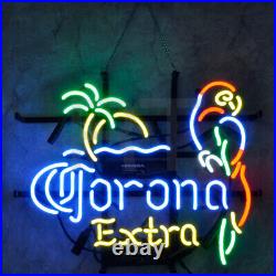 17x14 Parrot Extra Yellow Vintage Style Real Neon Sign Beer Glass Gift