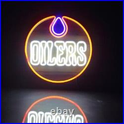 17x17 Edmonton Oilers Flex LED Neon Sign Party Gift Vintage Décor Artwork Bar