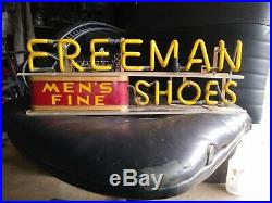 1930 Freeman shoes sign neon vintage