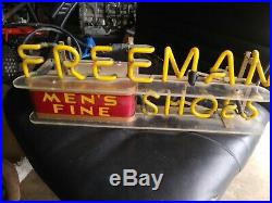 1930 Freeman shoes sign neon vintage