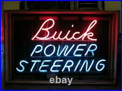 1950's Buick Dealership Vintage Service Sales Floor Power Steering Neon Sign