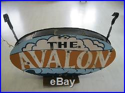 1950's old neon sign AVALON APTS double sided all working Wildwood NJ vintage