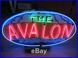 1950's old neon sign AVALON APTS double sided all working Wildwood NJ vintage