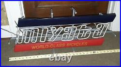 1980's Miyata BIKE STORE PROMO NEON SIGN racing Road World Class BicycleS vtg