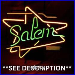 1992 Vintage Salem Cigarette Neon Sign Bright Nos New Tested In Orig. Box Rare