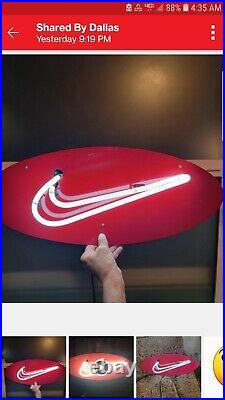 1995 REAL Vintage Neon Nike Logo Sign. Good condition, working