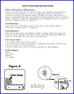 19 Ducks Unlimited Est. 1937 Sign Double Neon Clock Garage Decor (Orange)