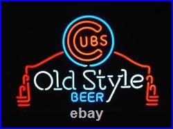 19 Old Beer Vintage Style Glass Neon Sign Light Shop Bar Handcraft