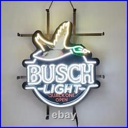 19x15 Busch Light Neon Sign Shop Vintage Glass Lamp Free Expedited Shipping