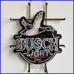 19x15 Busch Light Neon Sign Shop Vintage Glass Lamp Free Expedited Shipping