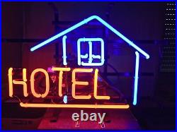 19x15 Hotel Neon Sign Light Bistro Store Window Decor Custom Vintage Style