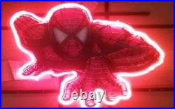 19x15 Spiderrrman Neon Sign Man Cave Vintage Style Free Expedited Shipping