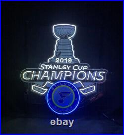 2019 Stanley Cup Champions Cave Neon Sign Artwork Bar Vintage Acrylic Printed