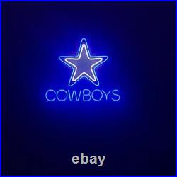 20x17 Dallas Cowboys Flex LED Neon Sign Light Vintage Man Cave Garage Décor