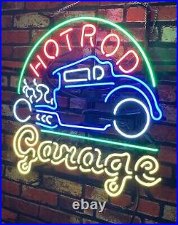 24 Hot Rod Garage Neon Sign Bar Garage Shop Vintage Style Custom Handcraft