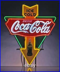 24 Ice Cold Cola Neon Sign Bar Shop Vintage Style Free Expedited Shipping