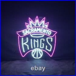 24 Sacramento Basketball Glass Vintage Style Neon Sign For Bar Game Room Art