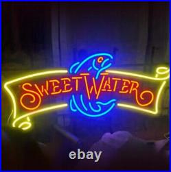24 Sweet Water Neon Sign Light Glass Neon Artwork Vintage Shop Decor