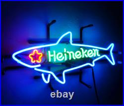 24x14 Shark Beer Vintage Neon Sign Light Bar Pub Garage Man Cave Glass Decor 24x14 Shark Beer Vintage Neon Sign Light Bar Pub Garage Man Cave Glass Decor