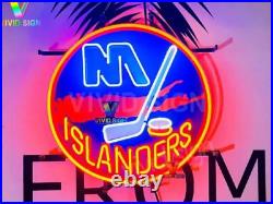 24x24 NY Ice Hockey Neon Sign Light Club Vintage Style Free Expedited Shipping