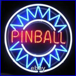 24x24 Pinball Video Vintage Game Zone Flex LED Neon Sign Light Lamp Sport Club