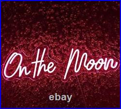 32x9.1 On The Moon Flex LED Neon Sign Light Party Gift Vintage Display Décor