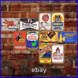 35 Pieces Reproduced Vintage Tin Signs, Gas Oil Retro Advert Antique Metal Signs 35 Pieces Reproduced Vintage Tin Signs, Gas Oil Retro Advert Antique Metal Signs