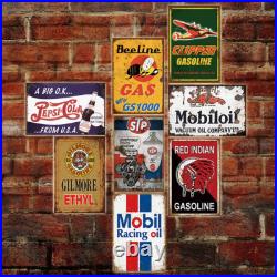 35 Pieces Reproduced Vintage Tin Signs, Gas Oil Retro Advert Antique Metal Signs 35 Pieces Reproduced Vintage Tin Signs, Gas Oil Retro Advert Antique Metal Signs