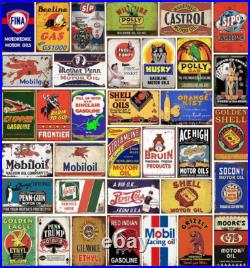 35 Pieces Reproduced Vintage Tin Signs, Gas Oil Retro Advert Antique Metal Signs 35 Pieces Reproduced Vintage Tin Signs, Gas Oil Retro Advert Antique Metal Signs