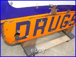 40's Double Sided Rexall Porcelain Neon Drugstore Sign