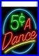 5_Cents_A_Dance_Neon_Sign_Jantec_24_x_30_Jukebox_Vintage_Antique_Diner_01_ko