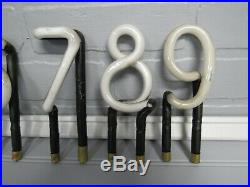 61-Vintage 1930's Neon Sign Letters Numbers Symbols Push In 4 Tall