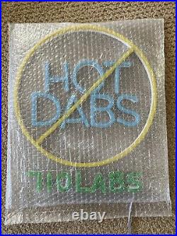 710 Labs Neon Sign No Hot Dabs Rare 2021 Merch Limited Release Vintage Heady