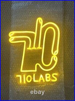 710 Labs Orange Hand Logo Neon Sign Rare 2021 Limited Merch Drop Release Vintage