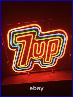 7 Up Neon Bar Sign Vintage Original Light Soda