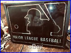 AUTHENTIC Vintage MLB Major League Baseball Neon Sign Light Store Display Cubs