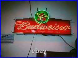 A 4 Ft. Budweiser Vintage Neon Advertisement Sign. Works Perfect Great Condition