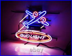 Air Plane BVD Beer Vintage Bar Bistro Window Room Workshop Neon Sign Light