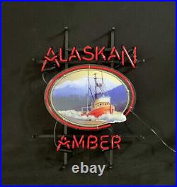 Alaskan Amber Glass Neon Light Sign Vintage Artwork Gift Shop Pub Sign 19
