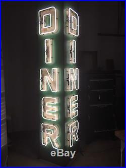 Amazing Vintage large neon diner sign for bar, restaurant, or man cave