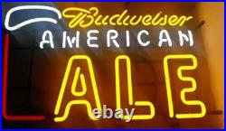 American Ale Beer Lager Vintage Style 24x20 Neon Sign Lamp Light Real Glass