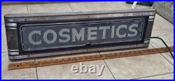 Antique Neon Cosmetics Department Store Display Vintage Sign Makeup Window Glass