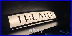 Art Deco Vintage Style Lighted Home Theater Entrance Sign Man Cave Cinema Neon